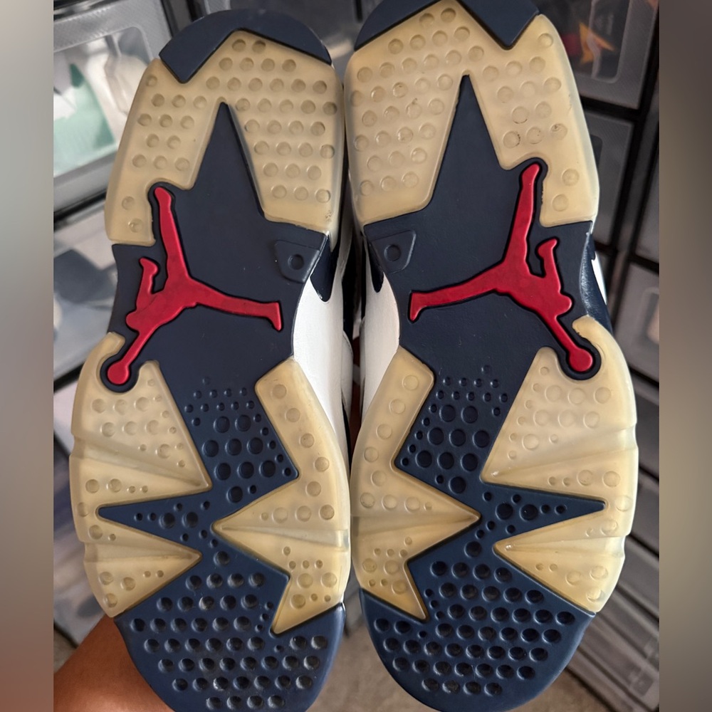 Air Jordan 6 Retro Olympic 2012 London 384664-130 size M11 - Picture 8 of 8